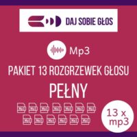 Pełny pakiet - 13 rozgrzewek głosu